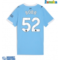 Manchester City Oscar Bobb #52 Domaci Dres za Ženska 2025-26 Kratak Rukav